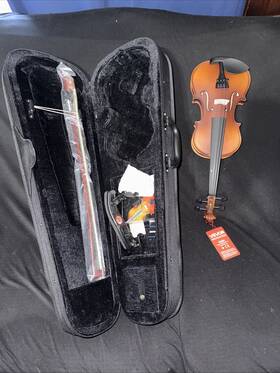 Vevor Wtf80 Violin 1/4 Size For Adults Fiddle Set Beginners Student