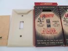 Vintage Nip Electric Luminite Electrically Plate Cover Wall 2 Switch Lighted