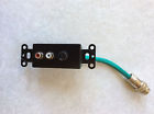 42030 Wall -video - Black Cables Plate Rapidrun Stereo Audio