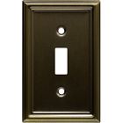 40316 Wall Ge Plate Switch Antique Single Brass