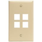 41080-4ip Wall Leviton -white Port 4 Plate Quickport