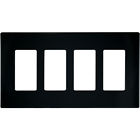 Selections126432 Wall Style Steel White Plate 4-gang Standard Toggle