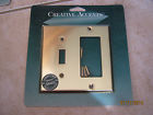 1toggle Wallplate Bright Brass 1 Switch Cover Accents Rocker Creative