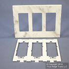 D0311-wml Wallplate Gfci 3-gang Marble Cover Decora White Screwless Leviton Gfi