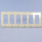 80436-gy Wallplate Gfi Gray 6-gang Switch Residential Leviton Cover Gfci Decora