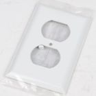 40016 Wallplate Nylon Duplex Receptacle Ge Unbreakable White