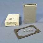 6196-vfs Weather-resistant Vintage Cover Die-cast Gfci Leviton Receptacle Gray