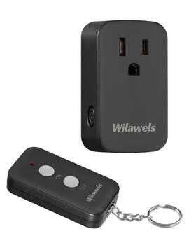 Wilawels H02rc1106 Remote Control Outlet Plug Wireless On Off Power Switch Black