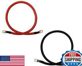 Windynation B01f44ym0a 4/0 Awg Red Black Pure Copper Battery Inverter Cables Solar Rv Car Boat