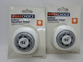 21866 Workchoice 2 Ct 14 Preset On And Off Cycles Per Week Prong Indoor Vacation Timer
