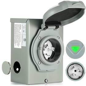 Yelewen Ylw50ampswitch 50 Amp Generator Power Inlet Box Nema Ss2-50p Outlet 3r Plug Transf