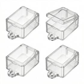 Yeqeyiq 2237 4 Pcs Push Button On-off Cover Clear Hinged Guard For Boat Toggle Anti