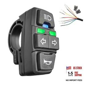Yunny Ebike Kit Store Dk336 Wuxing Electric Bike Scooter Light Switch 24v/36v/48v/60v/72v Lamp