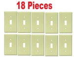(lot Of 18) Cooper Wiring 2134A, Almond, Single Switch Wall Plate. Fixed Price $19.99.