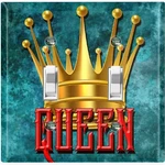 Metal Light Switch Cover Wall Plate Royalty Queen Crown Blue KIN006. Fixed Price $16.19.