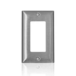 Leviton C-series Stainless Steel 1 Gang Metal Decorator Wall Plate. Fixed Price $7.95.