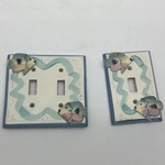 Vintage All Fired Up 3D Painted Tropical Fish Light Switch Plate Cover Set Of 2. Fixed Price $14.99.