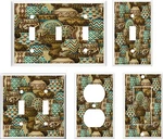 Southwest Pottery American Native Image 3 Light Switch Cover Plate Outlet. Fixed Price $7.49.