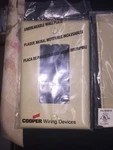 Cooper Ivory Decorator 1G Unbreakable Mid-size Wallplate Gfi Gfci Cover PJ26V. Fixed Price $17.99.
