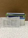 (10 Pack) Leviton White Decora Std 4-GANG Plastic Wallplate Gfci Cover 80412-W. Fixed Price $12.99.
