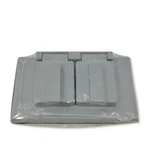 Lot 4 Bwf FC-81V Weatherproof Outdoor Duplex Receptacle Switch Cover, Gray. Fixed Price $19.89.