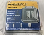 Mulberry Extra-duty Weatherproof Receptacle Cover 2-GANG. Fixed Price $12.95.