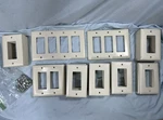 Pass & Seymour Legrand Outlet Switch Gang Covers - Almond Lot Of 113 Plates. Fixed Price $39.99.