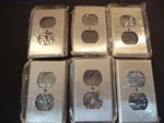 6 Mulberry Stainless Steel 1-GANG Duplex Receptacle Outlet Covers Wall Plates. Fixed Price $19.99.