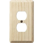 (4)-AMERELLE 1-GANG Solid Oak Outlet Wall Plate, Unfinished Ash 401D. Fixed Price $29.89.