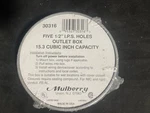 Mulberry 30316 4" Round Weatherproof Box W/cover (5) 1/2" Outlets. Fixed Price $6.79.