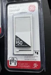 Ge Single Pole Rocker Dimmer With Slide, White 10464. Fixed Price $15.99.