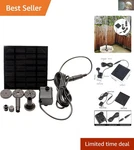 Elegant Solar Fountain Pump For Bird Bath & Pond Eco-friendly Water Feature. Fixed Price $28.99.