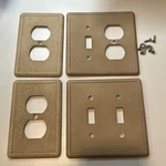 4 Questech Cast Stone Switch/outlet Plate Covers Varius Configurations. Fixed Price $19.99.