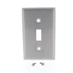 Leviton Non-mag Stainless Steel 1-GANG Toggle Switch Cover Wall Plate 84001-40. Fixed Price $8.07.