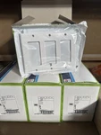 10X Leviton 80411-W White 3-GANG Decora Gfci Plastic Standard Wallplate Covers.. Fixed Price $24.99.
