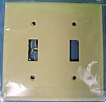 Cooper Dual Switch Wall Plate Beige 2139V Quantity Discounts #94K. Fixed Price $7.09.
