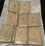 Cooper Wiring Devices Ivory Almond Switch Cover Wall Plates (8 Count) #70. Fixed Price $11.16.