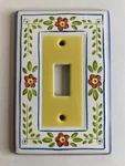All Fired Up! Canada Ceramic Single Switch Plate French Country Brand New. Fixed Price $10.00.