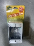 Bell Weatherproof 5320-6 White Aluminum Single Gang Outlet 1/2" Box. Fixed Price $8.99.