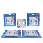 Leviton 89509-BL Blue Flower 2-GANG Standard Toggle Ceramic Wallplate Cover 5PCS. Fixed Price $19.54.