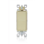 Leviton 05603-2IS Ivory 15A 277V 3-POLE Rocker Ac Quiet Switch 4.2 X 1.4 In.. Fixed Price $9.32.