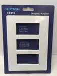 Lutron Claro Wall Plate Gloss White Gang CW-3B-WH No Visible Screws Cover. Fixed Price $7.00.