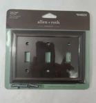 Allen + Roth Cosgrove Toggle Switch Wall Plate - Dark Oil Rubbed Bronze. Fixed Price $12.97.