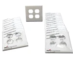 Outlet Receptacle Cover Wall Plate Gang White *40 Pack* Eaton/cooper PJ82W. Fixed Price $11.98.