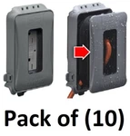 Raco ML500G Taymac Gray Gang In Use 16 Electrical Plug Outlet Cover -10PK. Fixed Price $199.93.