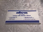 Sellstrom Long Life Cover Plate. CR-39. ITEM#19002. 2"X4 1/4" Plastic. Fixed Price $7.62.