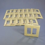 Cooper PJ262V Ivory 2-GANG Decorator Gfci Nylon Mid-size Wallplate Cover 20-PACK. Fixed Price $20.89.