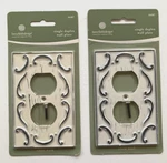 Outlet Wall Plate Cover Antiqued White Scrolls Betsy Fields Design Lot Of 2. Fixed Price $26.25.
