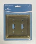 222504 Brainerd Double Toggle Beaded Venetian Bronze Wall Plate 64409. Fixed Price $9.49.