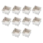 Wall Switch Box Electrical Outlet Flush Mount 86 Type Single Gang White 10PCS. Fixed Price $29.46.